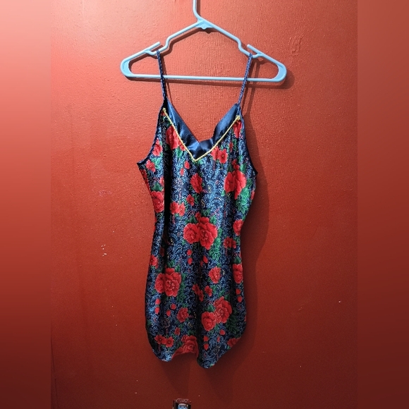 Kathryn Dresses & Skirts - Floral Slip Dress - Blue and Red